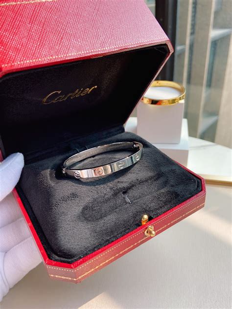 cartier love bracelet silver dupe|cartier love bracelet replica.